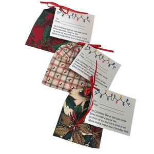 Handcrafted Christmas‎ Fabric Gift Bags with Gift Tags